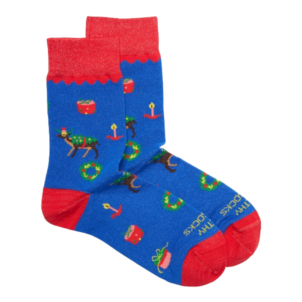 HEALTHY SEAS SOCKS ΚΑΛΤΣΕΣ ΧΡΙΣΤΟΥΓΕΝΝΙΑΤΙΚΕΣ WRASSE ΜΠΛΕ